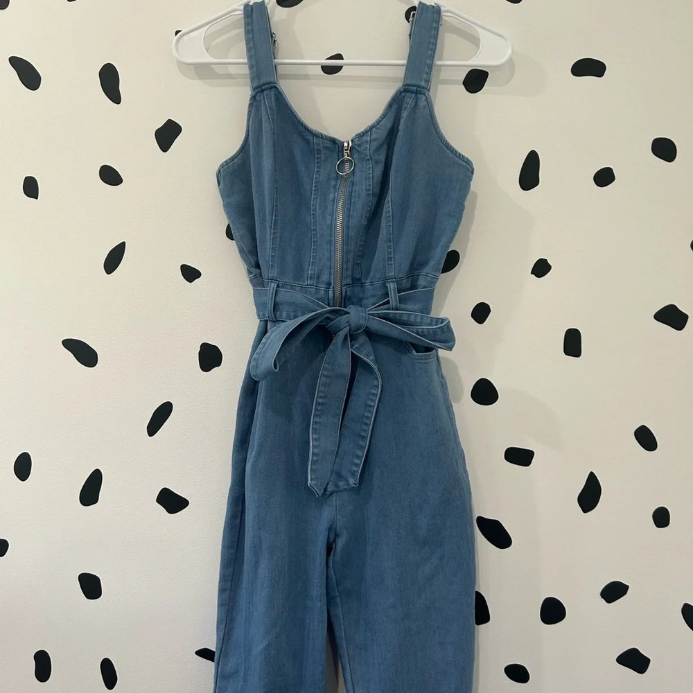 SEXY SMALL IRIS DENIM JUMPSUIT - Picture 10 of 10